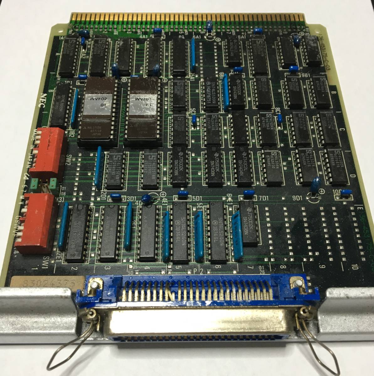 NEC　PC-9801用「PC-9801-87」(1Mフロッピーディスクインターフェイス) 同等「133-752937-C-03」「a-10Y」「G9WVF」_画像1