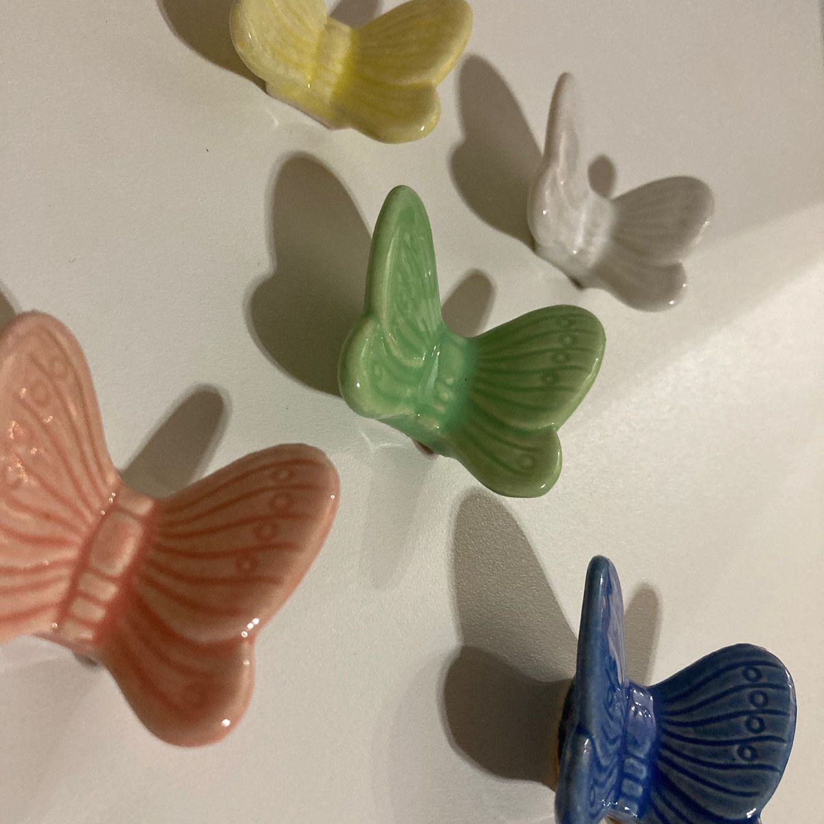 未使用　箸置き　カラフル　バタフライ　蝶々　5個セット