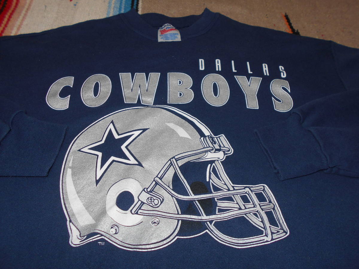 １９９０年代初頭製HANES ACTIVEWEAR へインズ DALLAS COWBOYSアメフト フットボール ビンテージ スウェット MADE IN USA FOOTBALL VINTAGE