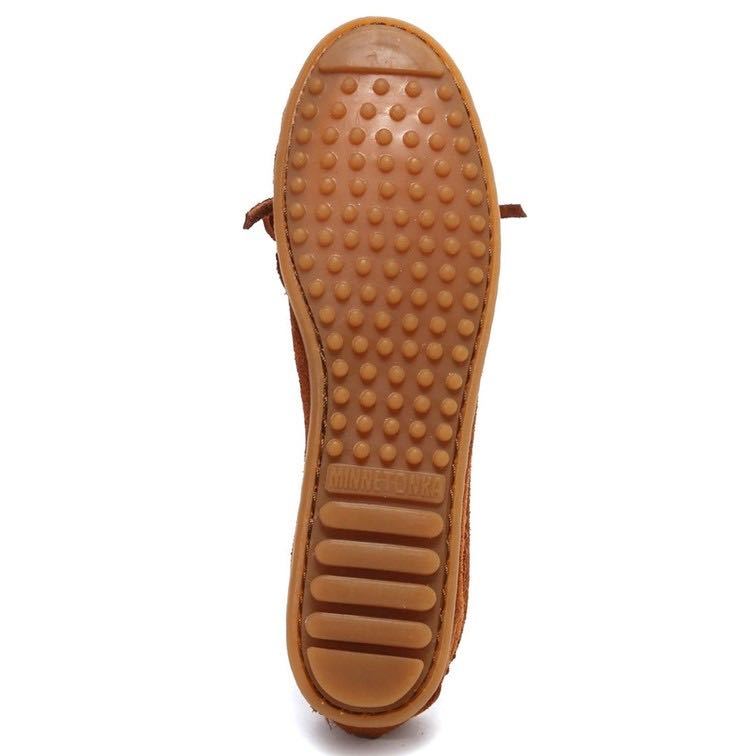 送料無料！ MINNETONKA ミネトンカ Beaded Kilty Moc（BROWN） スエード モカシン レディース 632A US8 3000円（税込）箱無し_画像4