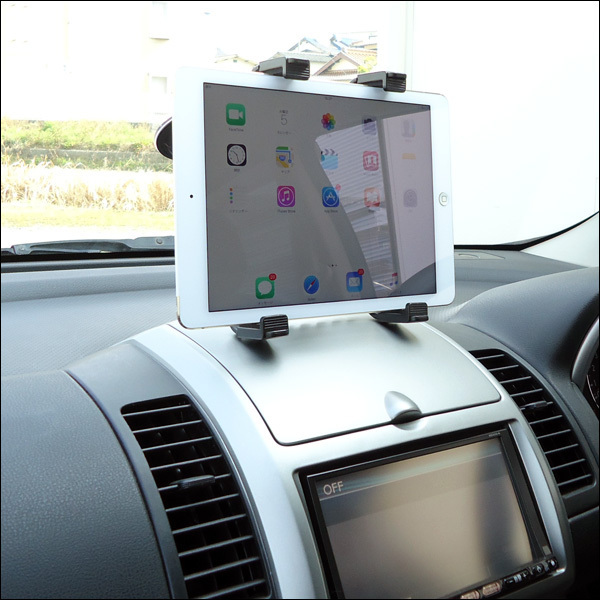 車載ホルダー ガラス吸着タイプ iPad タブレット 7～12インチ対応 DVD カーナビ モニター モバイルホルダー [P]/10п_画像4