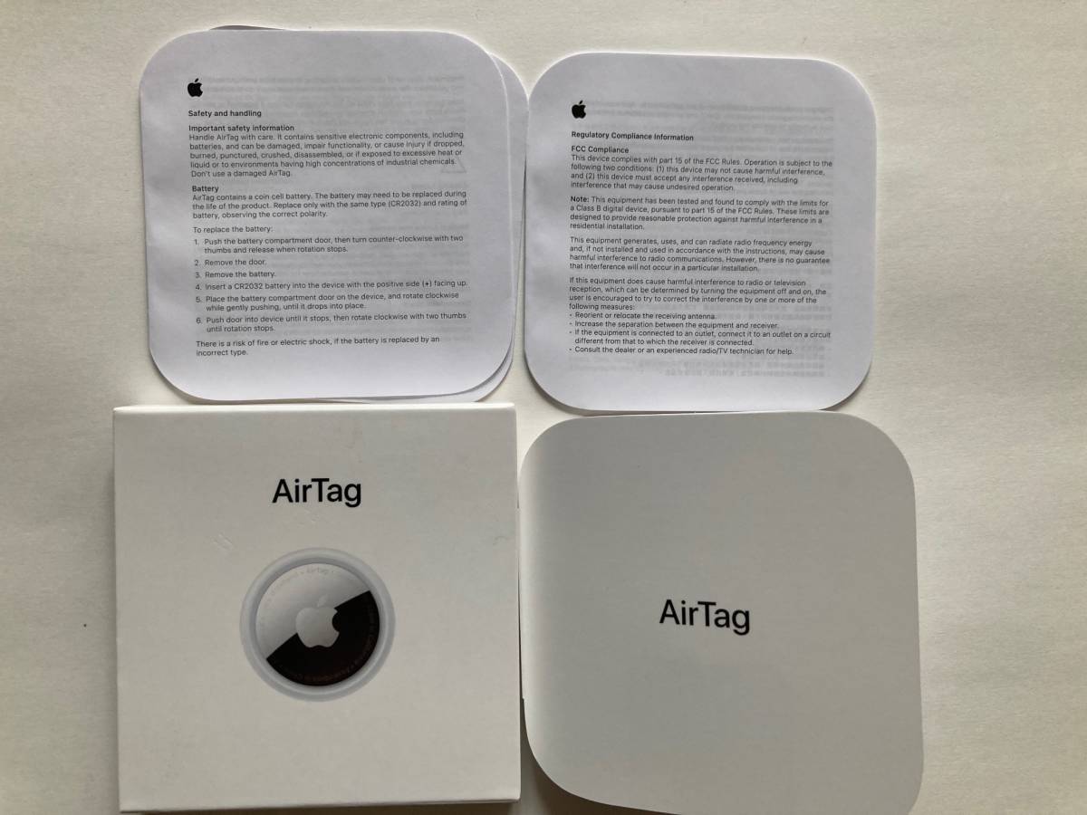 Apple AirTag 箱等すべてあり　アップル エアタグ 1個 新品同様　送料無料_画像4