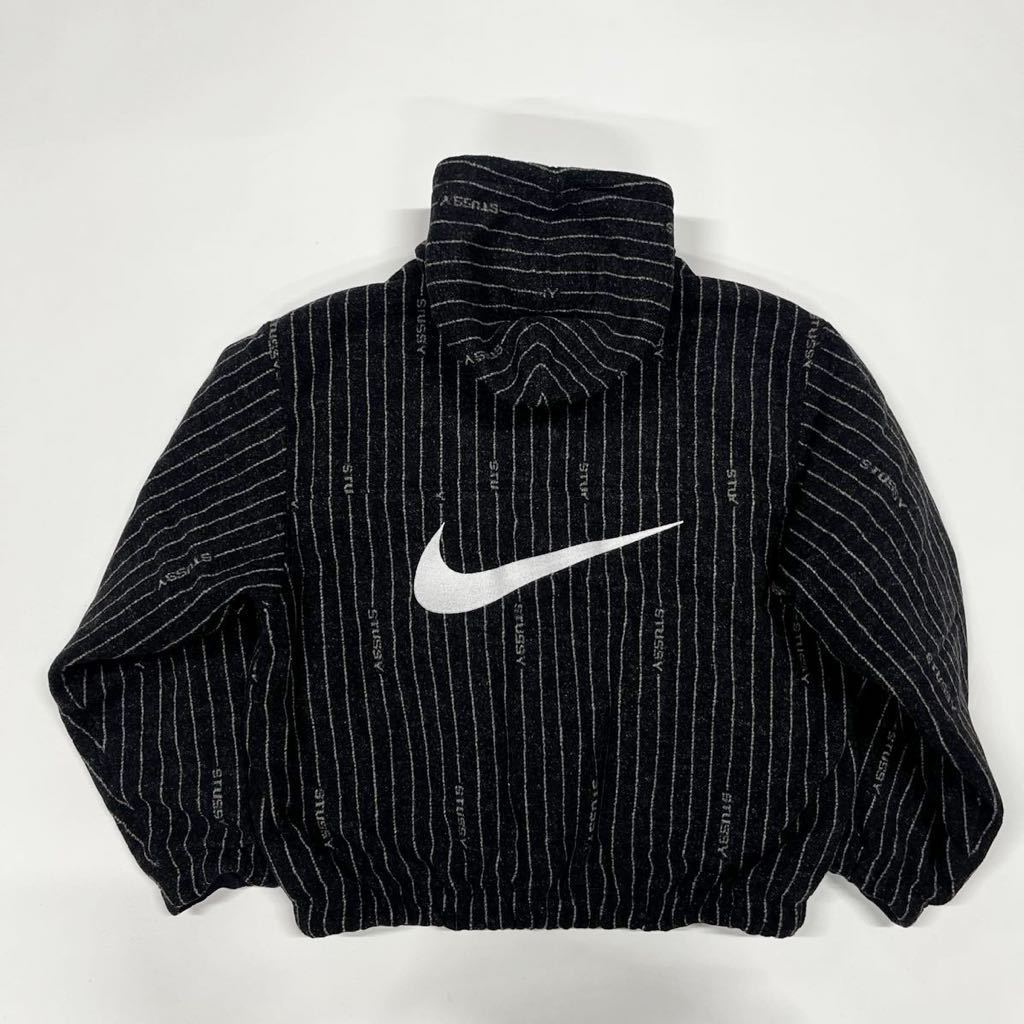 新品未使用 希少XLサイズ Stussy x Nike Striped Wool Jacket / ステューシー ナイキ_画像3