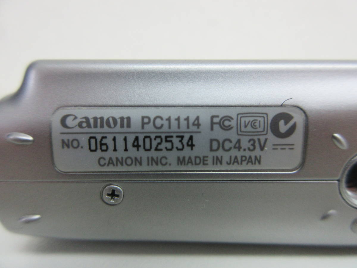 中古 カメラ Canon IXY DIGITAL 600 PC1114 キャノン コンパクトデジタルカメラ シルバー ※動作未確認 ／Ｈ_画像7