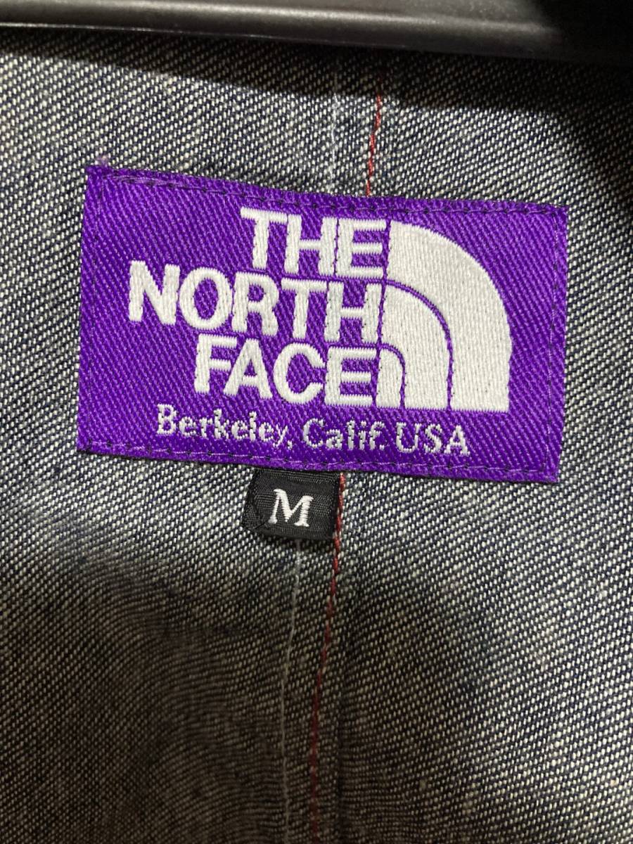 THE NORTH FACE PURPLE LABEL デニム ジップパーカー メンズ Mサイズ_画像3