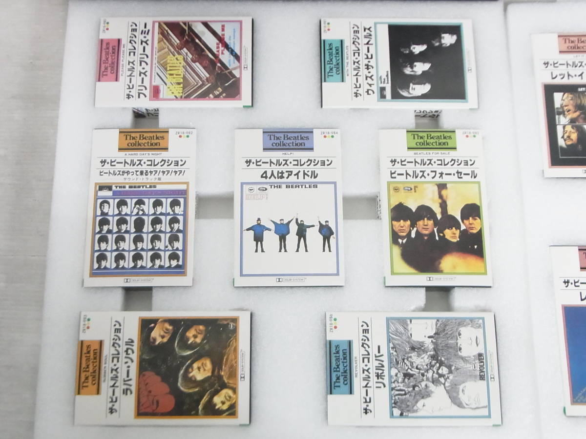 B603) 美品 The Beatles collection カセット テープ ザ・ビートルズ コレクション 14本 セット 希少 BOX アンティーク ZR18-980-93 STEREO_画像2
