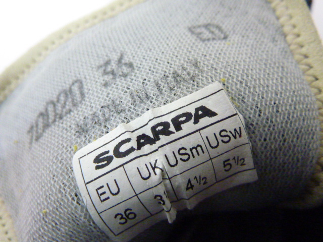 (TB) 未使用保管品 SCARPA スカルパ クライミング シューズ サイズ EU 36 ボルダリング シューズ スポーツ 
