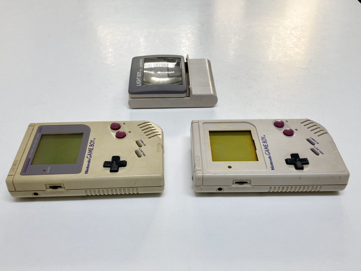 管121630 Nintendo 任天堂 初代 GAME BOY DMG-01 2台 ゲームボーイ ソフト 5本 LIGHT BOY VLB-02 まとめて セット ゼルダの伝説 サ・ガ_画像8