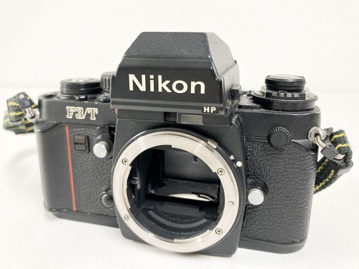 管1111102h ニコン Nikon F3/T HP ボディ 一眼レフ フィルム カメラ ブラック ストラップ 付き_画像1