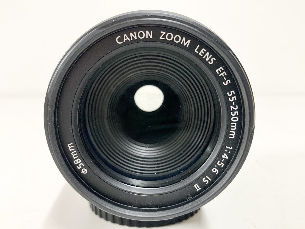 管1129105 CANON キヤノン ZOOM LENS EF-S 55-250mm 1:4-5.6 IS Ⅱ φ58mm 一眼レフ カメラ レンズ_画像3