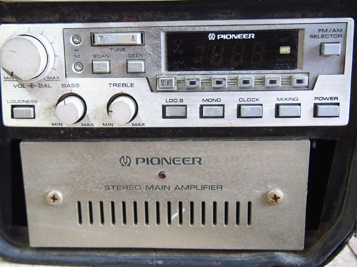 ☆【2H1218-6】 PIONEER ロンサムカーボーイ カーステレオ GX90 GM-40 KP-909G? 3台セット ジャンク_画像7