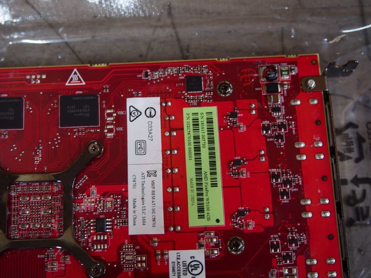☆【1H1218-11】 AMD FIREPRO グラフィックボード W5100 ジャンク_画像6