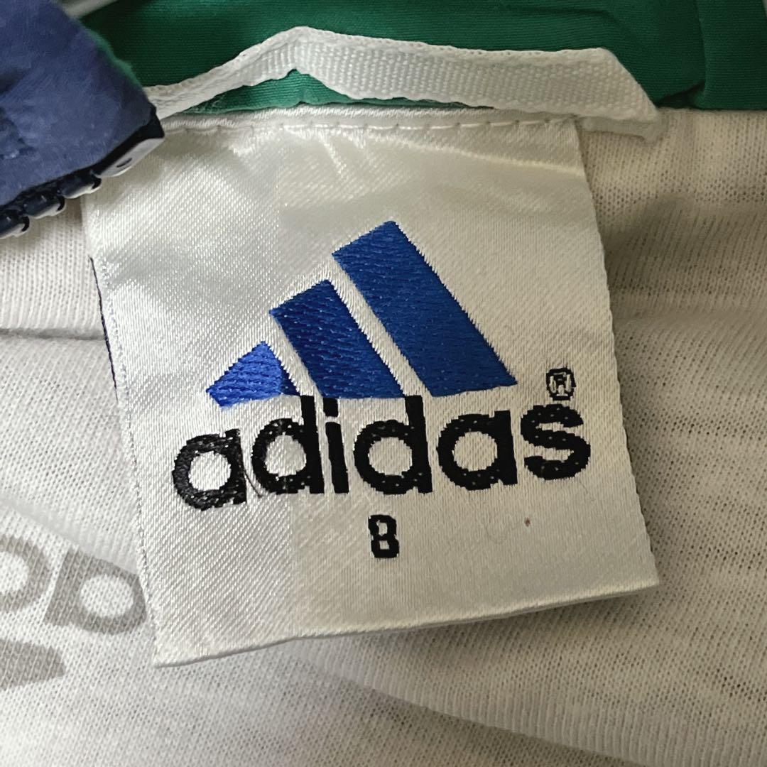 90's adidas アディダス ナイロンジャケット 2XL 紺 アーム刺繍 90's adidas アディダス ナイロンジャケット 2XL 紺 アーム刺繍