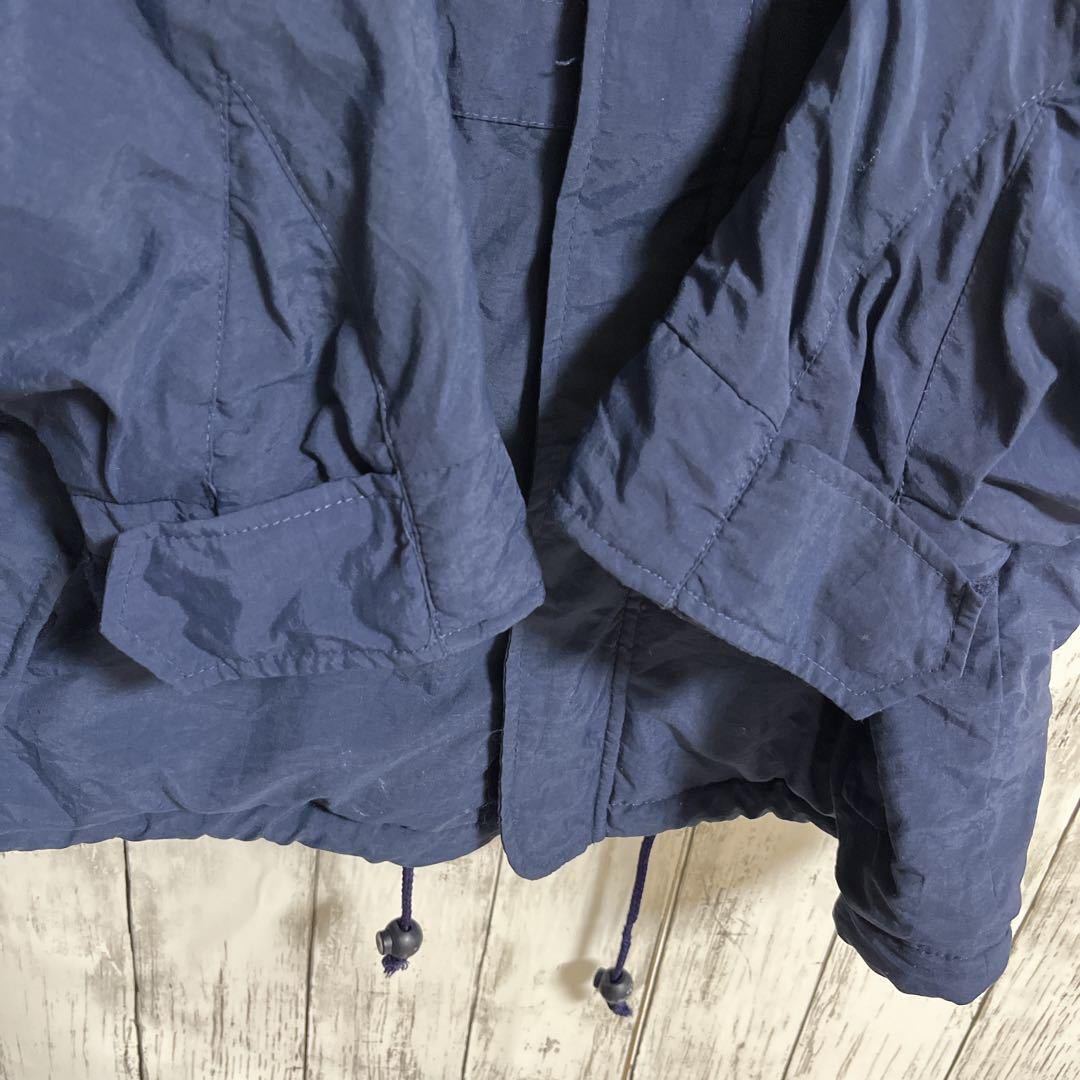 80's adidas アディダス 銀タグ 中綿 ベンチコート XL相当 紺 80's adidas アディダス 銀タグ 中綿 ベンチコート XL相当 紺