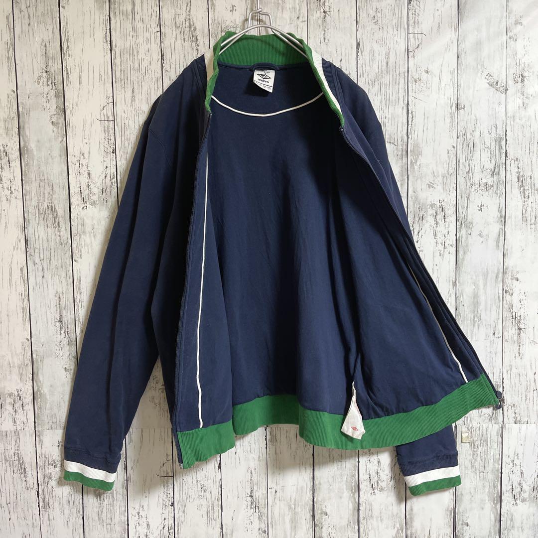 00's UMBRO アンブロ ジップアップ スウェット XL 紺 コスモス 00's UMBRO アンブロ ジップアップ スウェット XL 紺 コスモス
