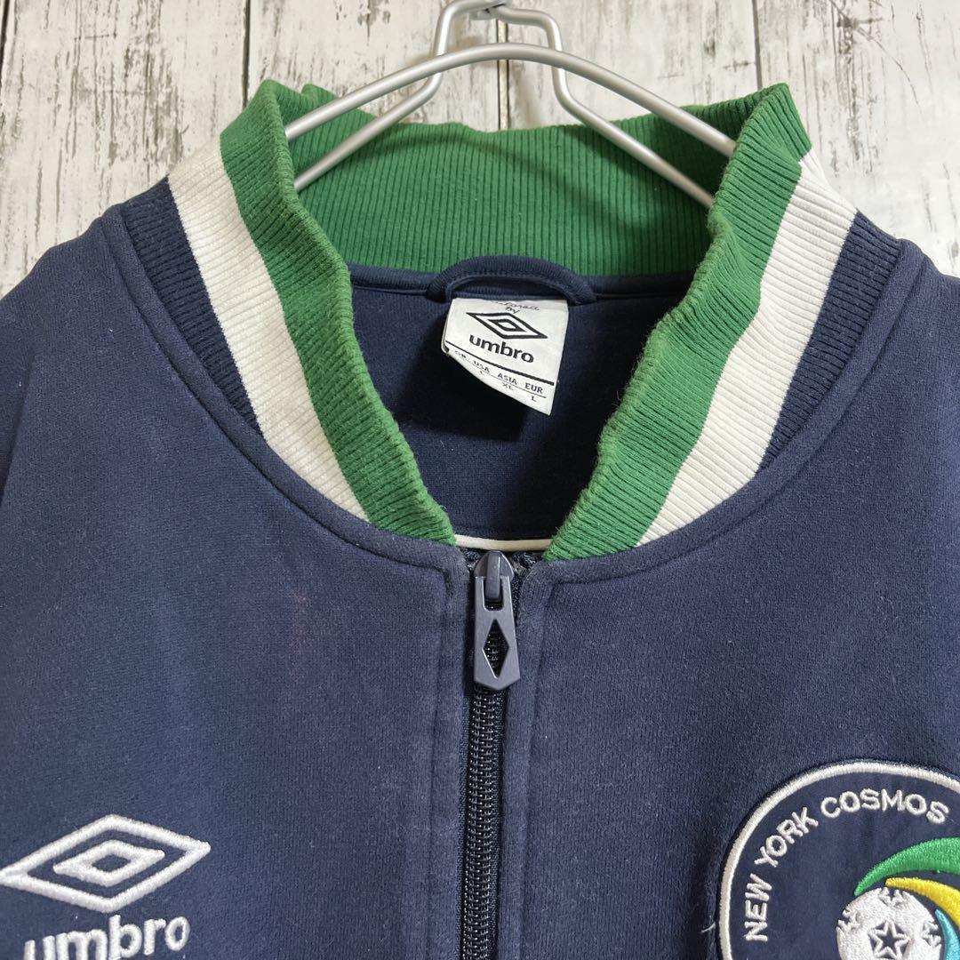 00's UMBRO アンブロ ジップアップ スウェット XL 紺 コスモス 00's UMBRO アンブロ ジップアップ スウェット XL 紺 コスモス