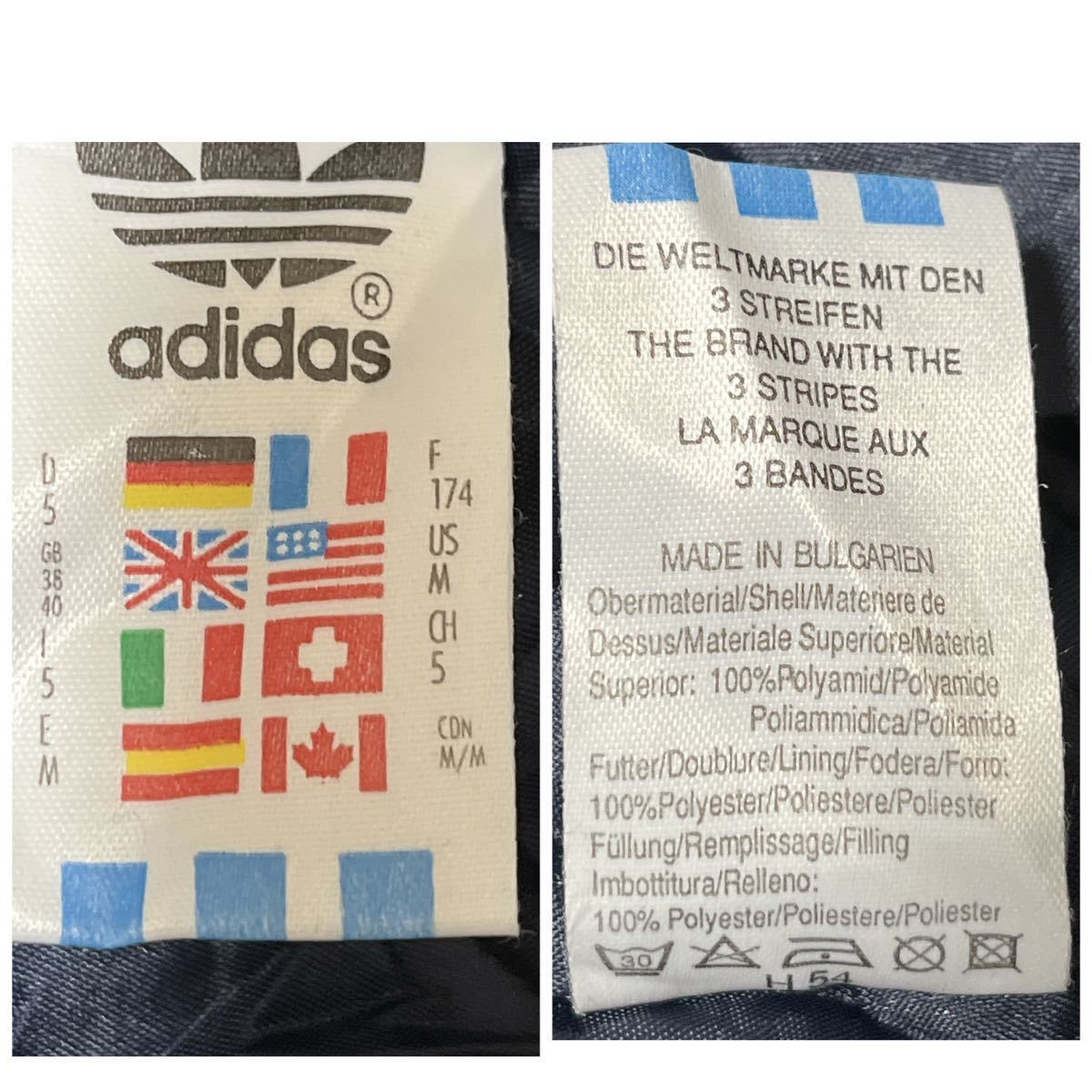80's adidas アディダス 銀タグ 中綿 ベンチコート XL相当 紺 80's adidas アディダス 銀タグ 中綿 ベンチコート XL相当 紺
