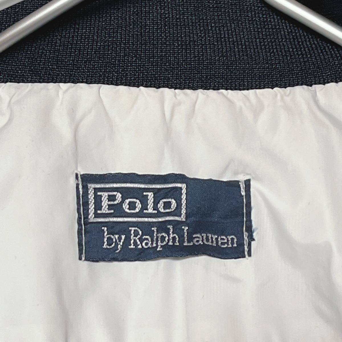 90's Polo by Ralph Lauren ラルフローレン ナイロンジャケット L相当 白 ワンポイント 刺繍ビッグポニー 90年代ヴィンテージ HTK2779の画像6