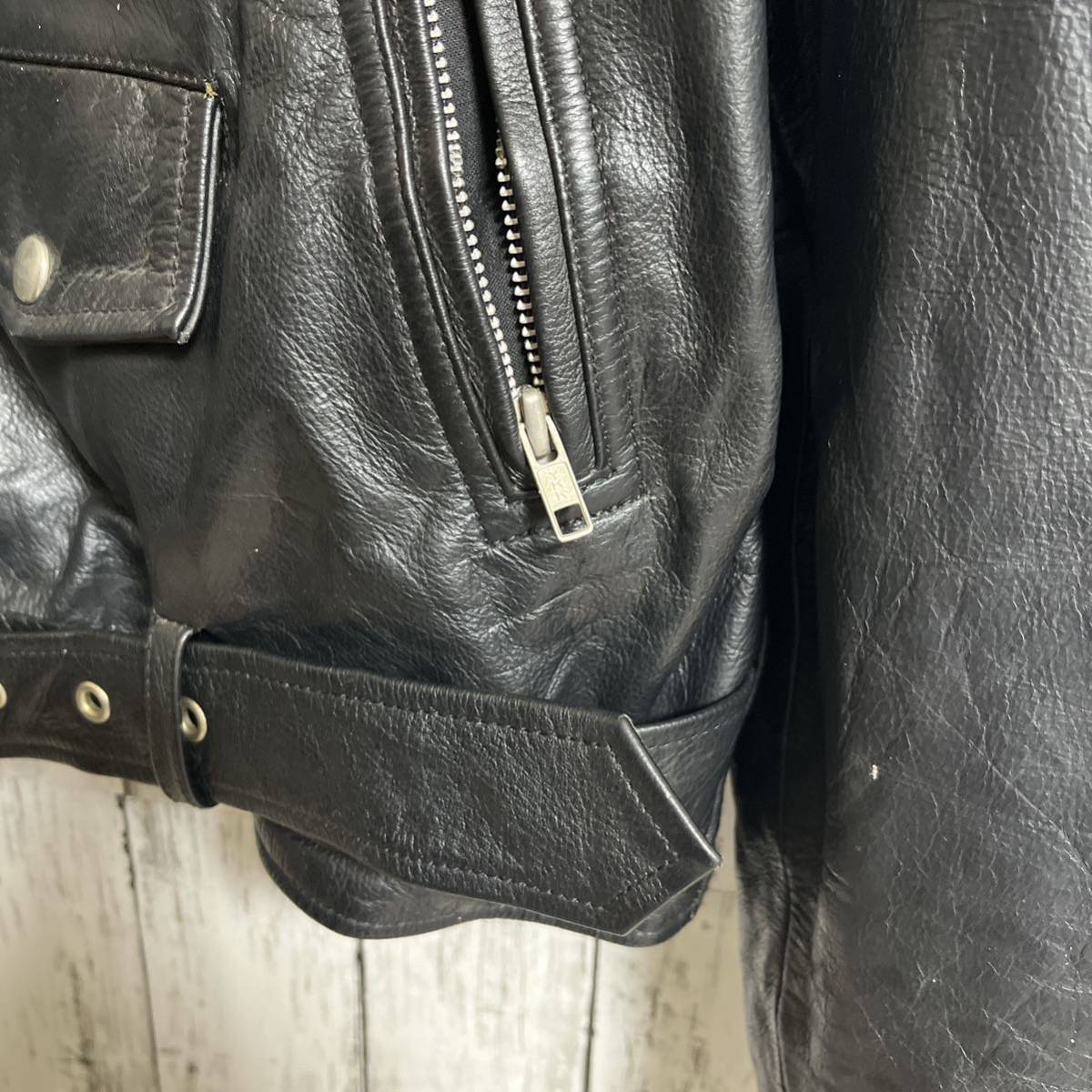 FMC ダブル ライダース レザージャケット 革ジャン 2XL 黒 FMC ダブル ライダース レザージャケット 革ジャン 2XL 黒