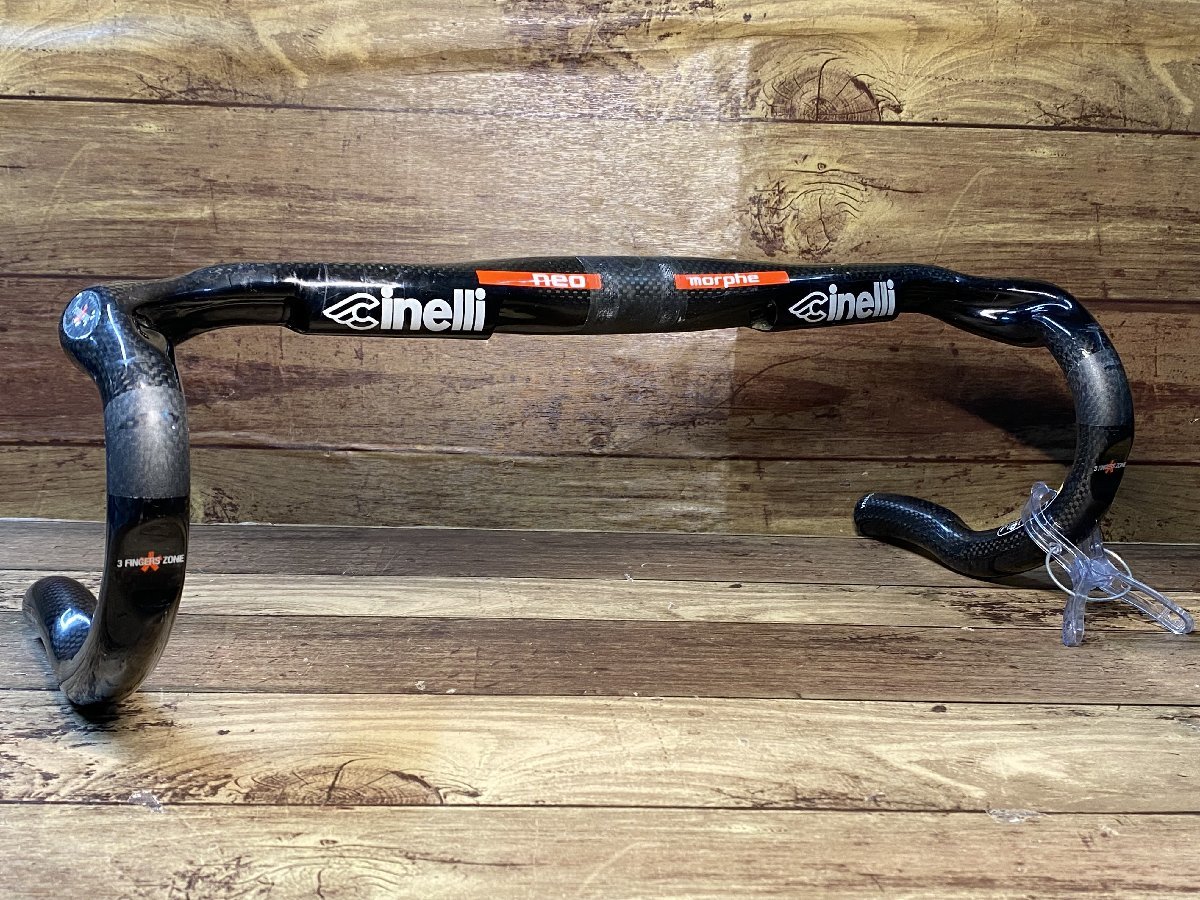 HK589 チネリ CINELLI ネオモルフェ NEO MORPHE カーボン ドロップハンドル Φ31.8mm エンド部C-C420mmの画像1