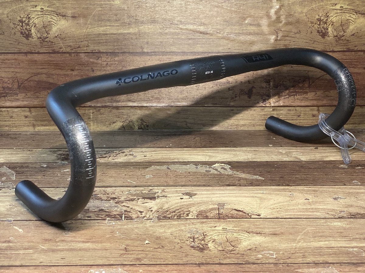 HF956 コルナゴ COLNAGO HB R41 カーボンドロップハンドル φ31.8mm 幅420mm C-Cエンド部 ※クランプ痕あり