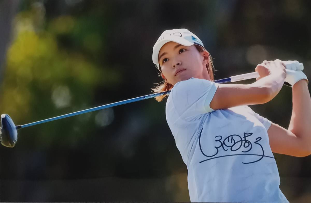 ☆渋野日向子　直筆サイン/写真　2019AIG全英女子オープン優勝・JLPGAツアー6勝　シブコ_画像1