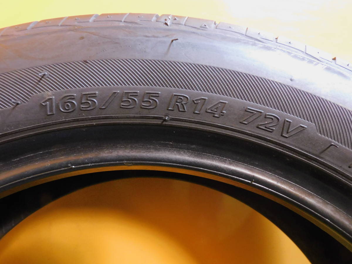 165/55R14 BRIDGESTONE ミラ、アルト、ライフ 製造年2021 4本 ★C866_画像2