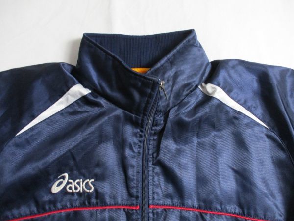 BF450[asics* Asics ] Logo embroidery lining attaching windbreaker jacket translation have man woman .. blue 150