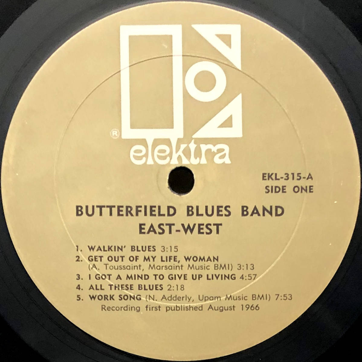 ★US ORIG MONO LP★THE BUTTERFIELD BLUES BAND/East-West 1966年 初回金ラベル 希少モノラル盤 高音圧 BLUES ROCK傑作 MIKE BLOOMFIELD_画像3