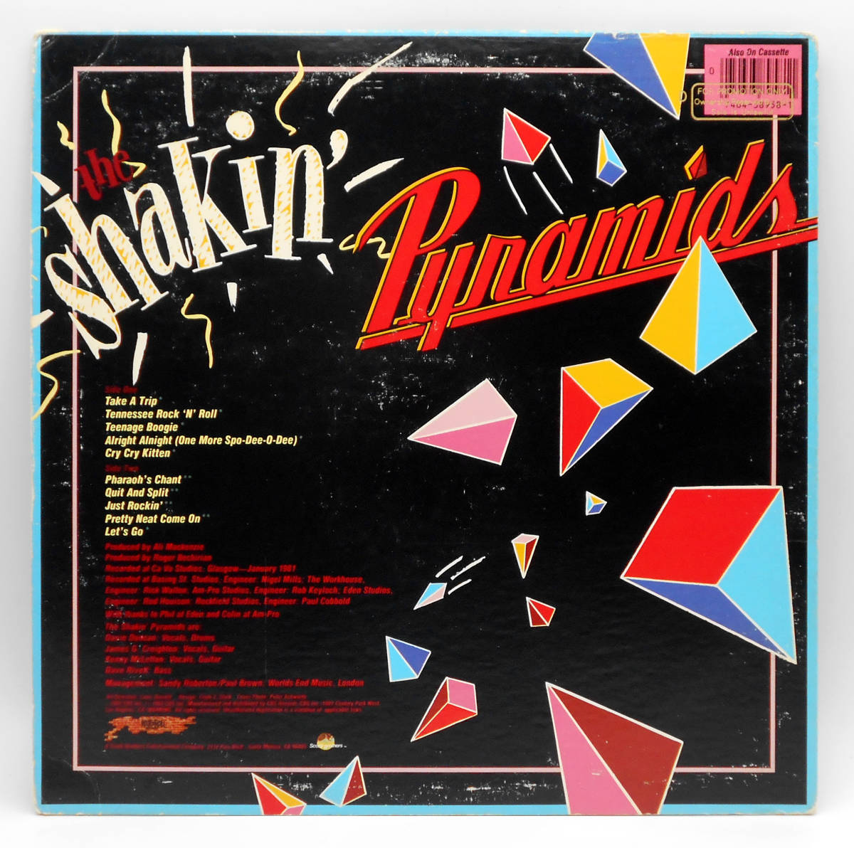 ★US ORIG PROMO LP★Shakin' Pyramids/1st 1983年 高音圧 ネオロカ名作 米国独自編集1st ALBUM ロンドンナイト大人気『Take A Trip』収録_画像2