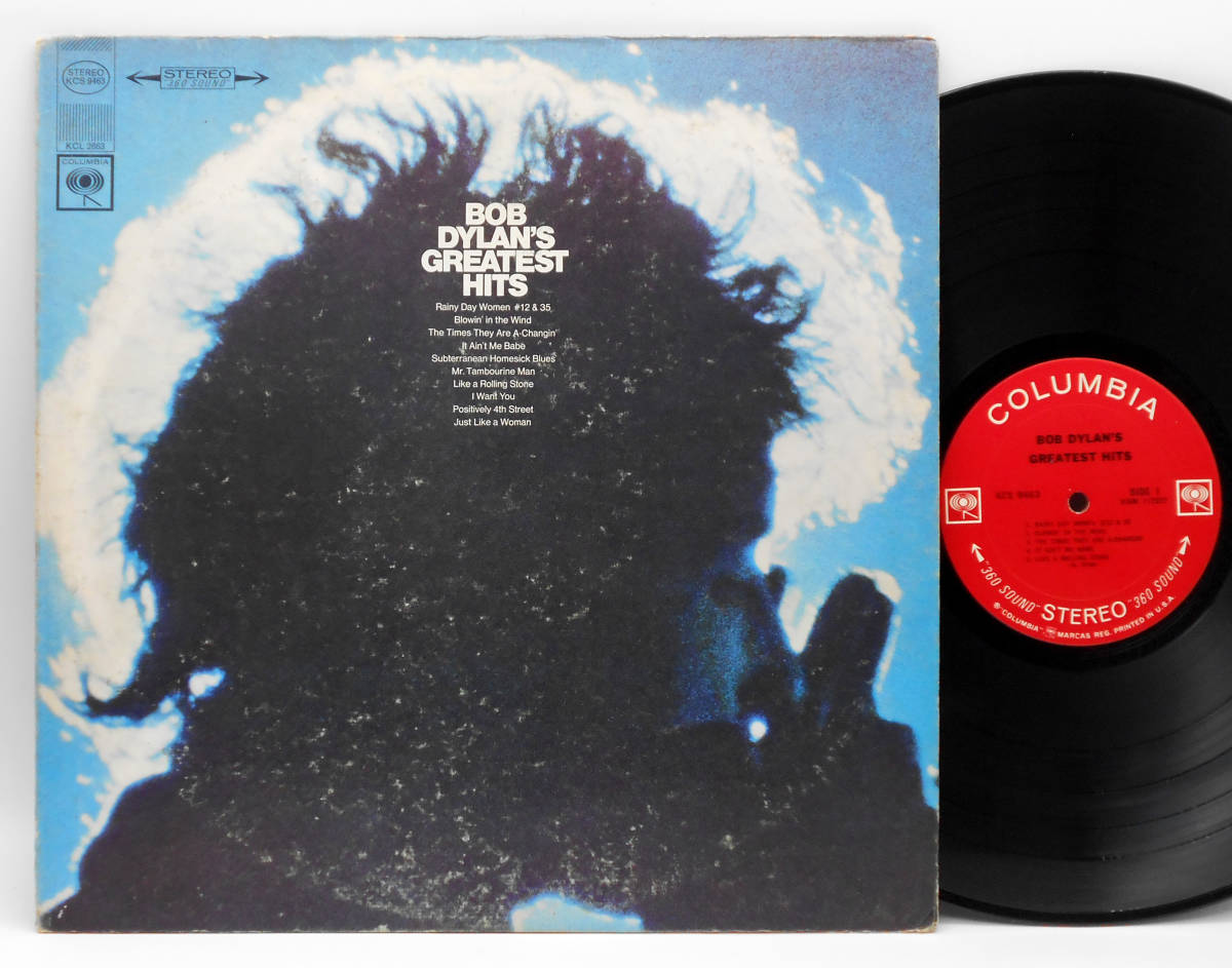 ★US ORIG LP★BOB DYLAN/Greatest Hits 1967年 初回2EYEラベル 音圧＆音抜最高 初期代表曲満載 Like A Rolling Stone, Mr. Tambourine Man_画像1