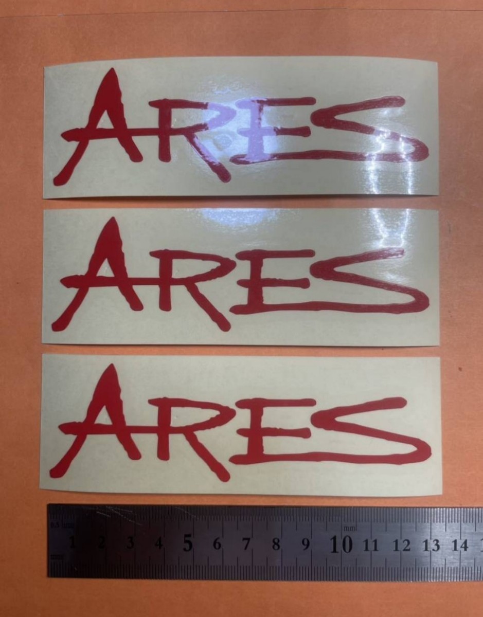 フィッシング　ロッド　ARES 切り文字ステッカー　カッティングステッカー　防水仕様　ドレスアップ　カスタム_画像1