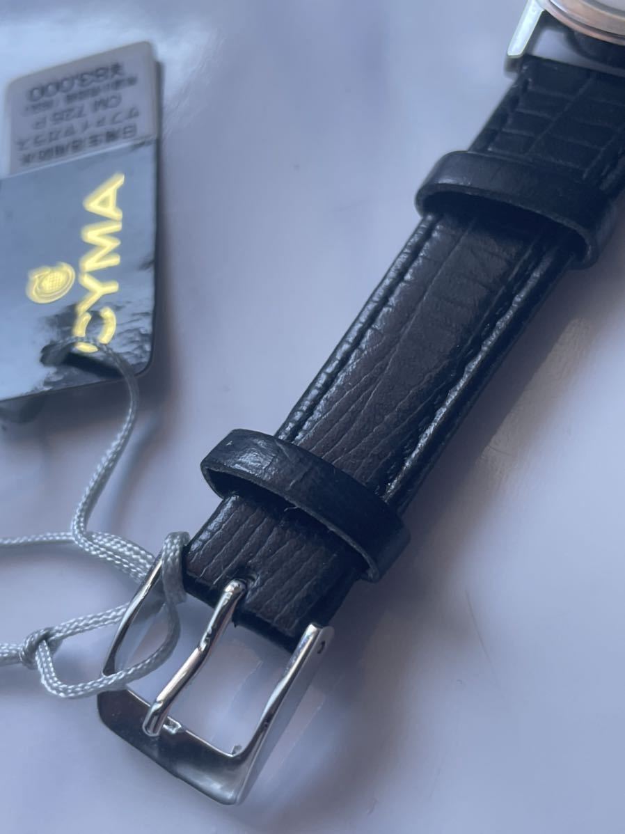 [未使用 美品] CYMA シーマ Louis XV メンズ腕時計 CM725P サファイヤガラス クォーツ 電池交換 稼働品 _画像7