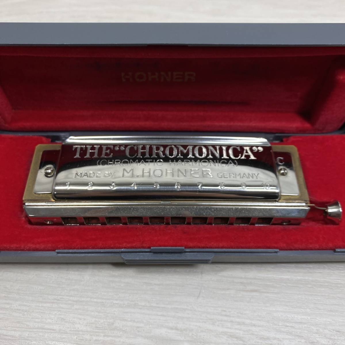 ●【YH-7513】中古品 HOHNER Chromonica ホーナー クロモニカ ハーモニカ 260 ケース付き 管楽器 ハーモニカ【レタパプラス発送可能】_画像2