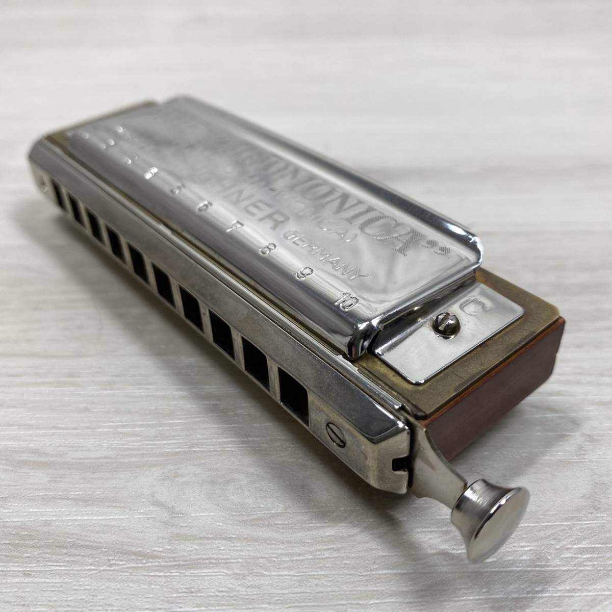 ●【YH-7513】中古品 HOHNER Chromonica ホーナー クロモニカ ハーモニカ 260 ケース付き 管楽器 ハーモニカ【レタパプラス発送可能】_画像6