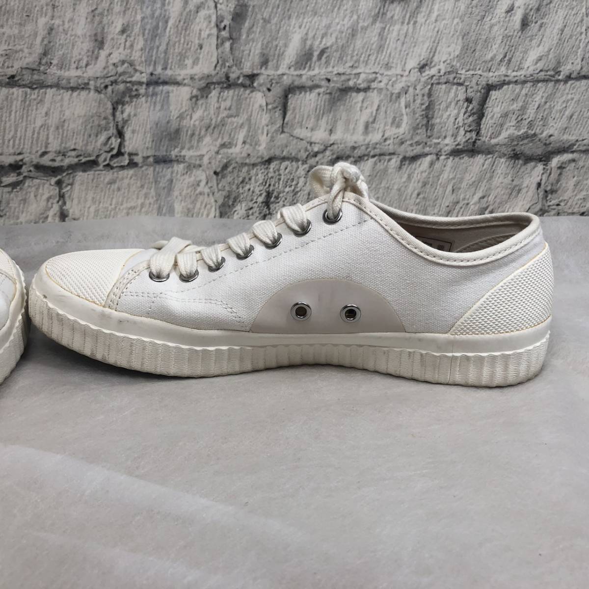 【YH-7650】中古品 FRED PERRY フレッドペリー キャンバス スニーカー 約24.5cm_画像7