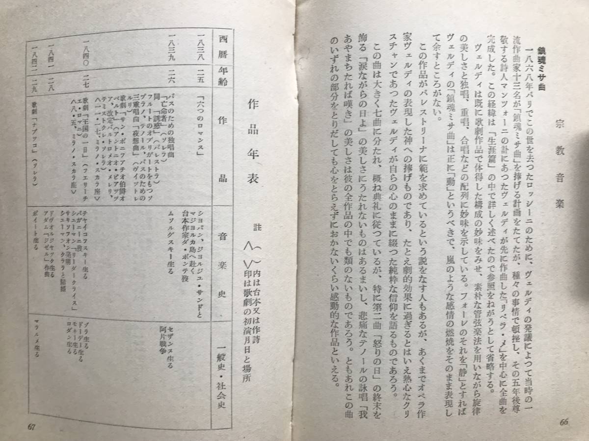 『ヴェルディ アテネ文庫 音楽鑑賞手帖』福原信夫 弘文堂 1957年 ※イタリア・ロマン派音楽・作曲家・オペラ・リゴレット・椿姫 他　03647_画像8