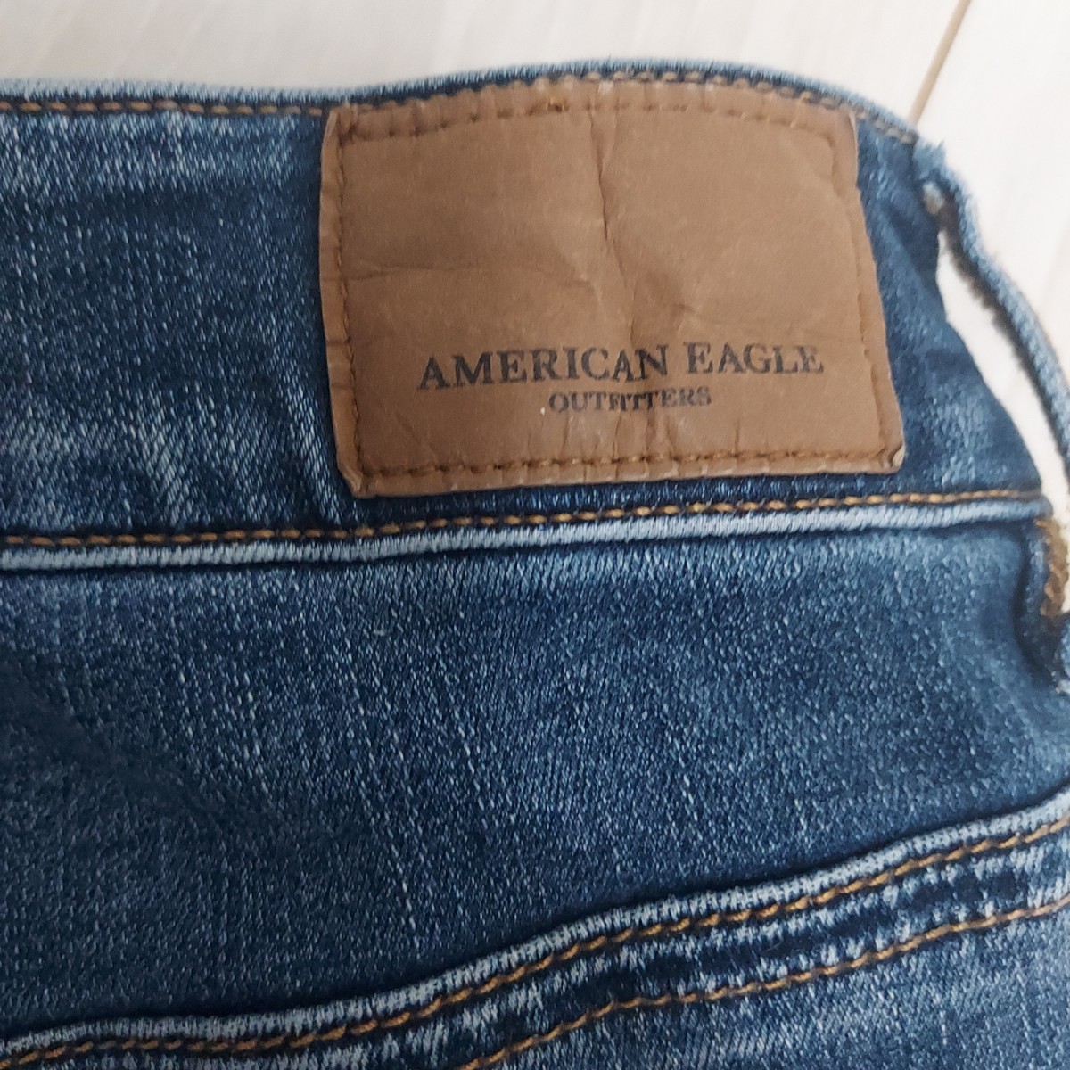 【美脚】American eagle アメリカンイーグル360 next level stretch. Hi rise Jeggingスキニーデニムパンツ/2SHORT_画像7