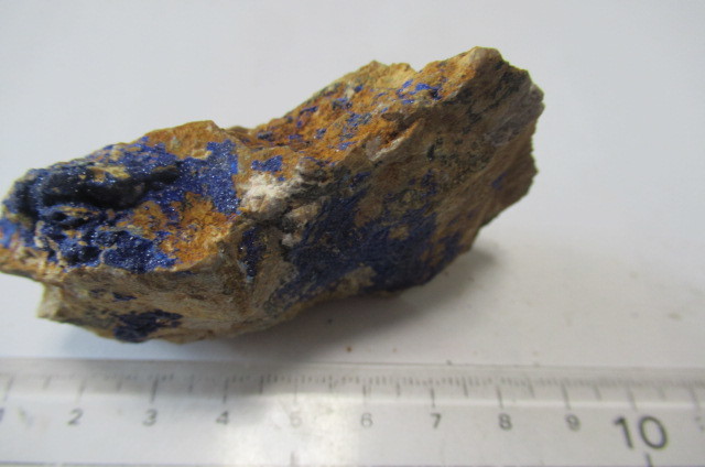 鉱物標本ドゥルージー藍銅鉱/孔雀石（同質異像）移行中　97g　　モロッコ　_画像5