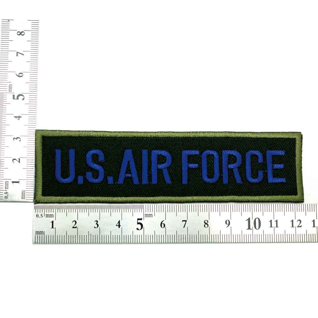 アイロンワッペン US AIR FORCE ミリタリー アーミー 軍物 簡単貼り付け アップリケ 刺繍 裁縫_画像2