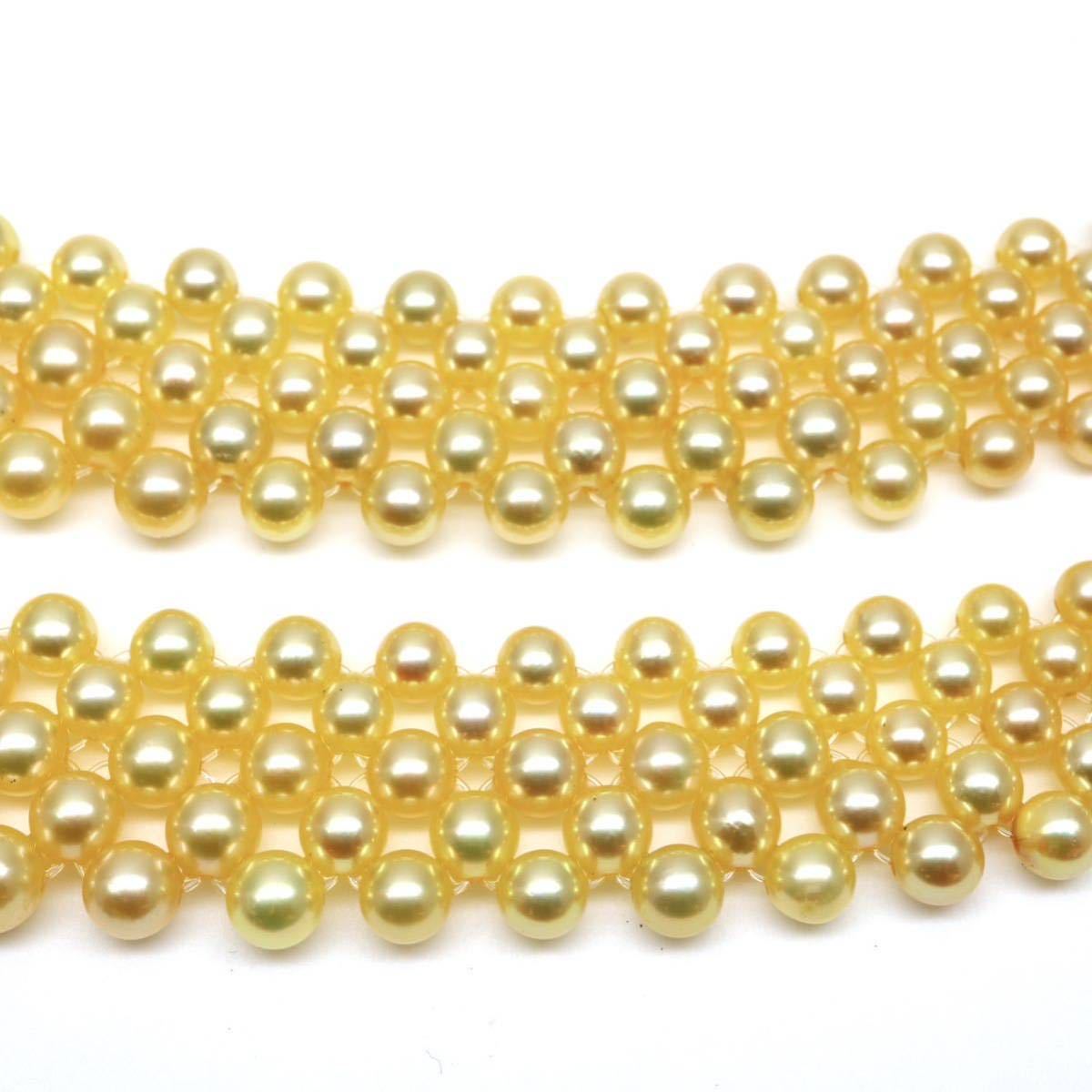 豪華!!◆K14 アコヤ本真珠ネックレス◆D 約48.1g 約41.0cm 3.5-7.0mm珠 真珠 パール pearl ジュエリーjewelry necklace EA5/EB0_画像5
