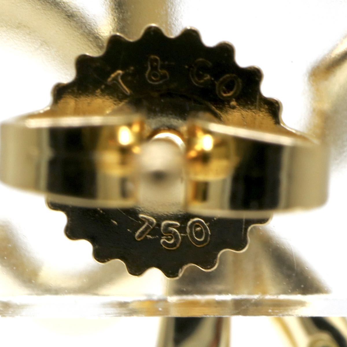 TIFFANY&Co.(ティファニー）◆K18(750) ボウリボンピアス◆D 約10.5g ribbon earring pierce ジュエリー jewelry EH3/EI5_画像4