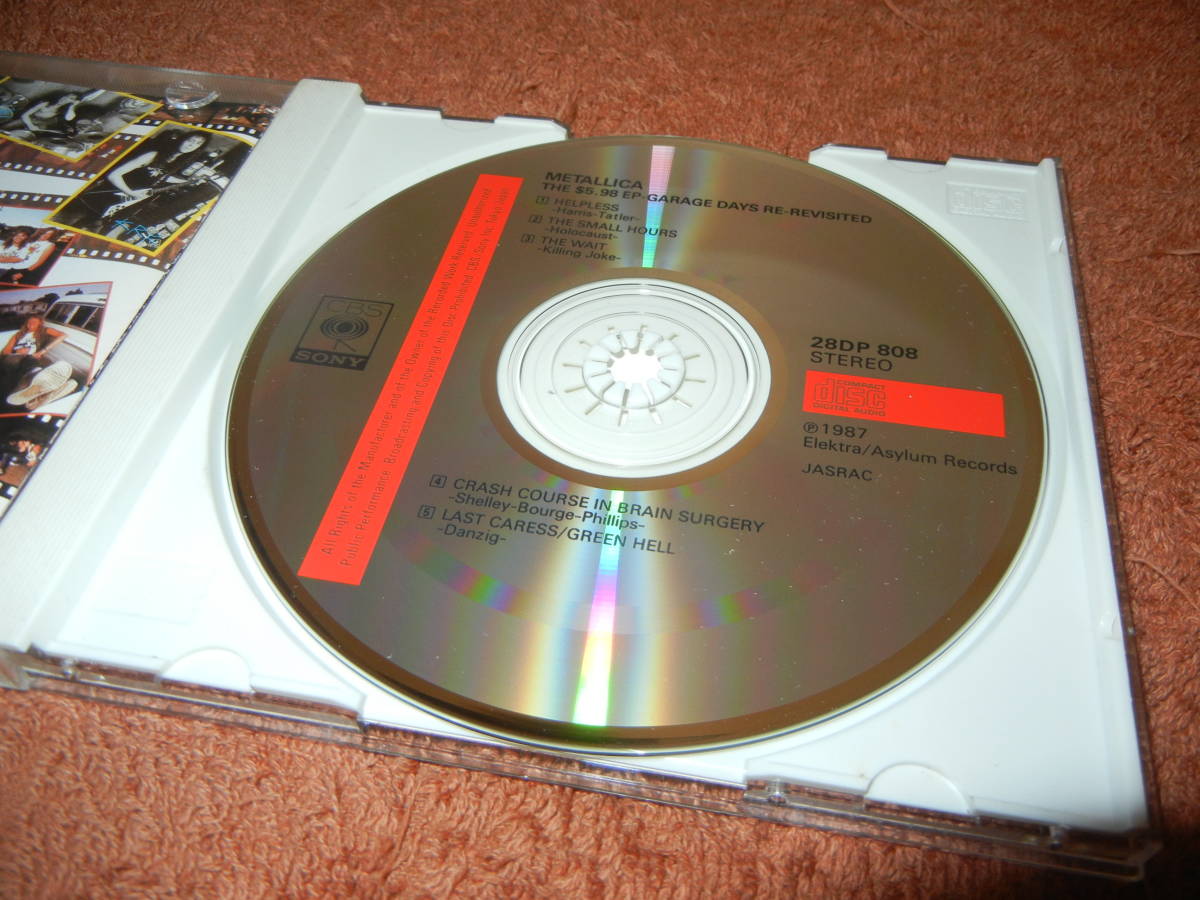 ☆2800円帯 クイズシート・ステッカー 28DP-808 メタリカ メタル・ガレージ The $5.98 E.P. - Garage Days Re-Revisited 旧規格CD☆_画像7