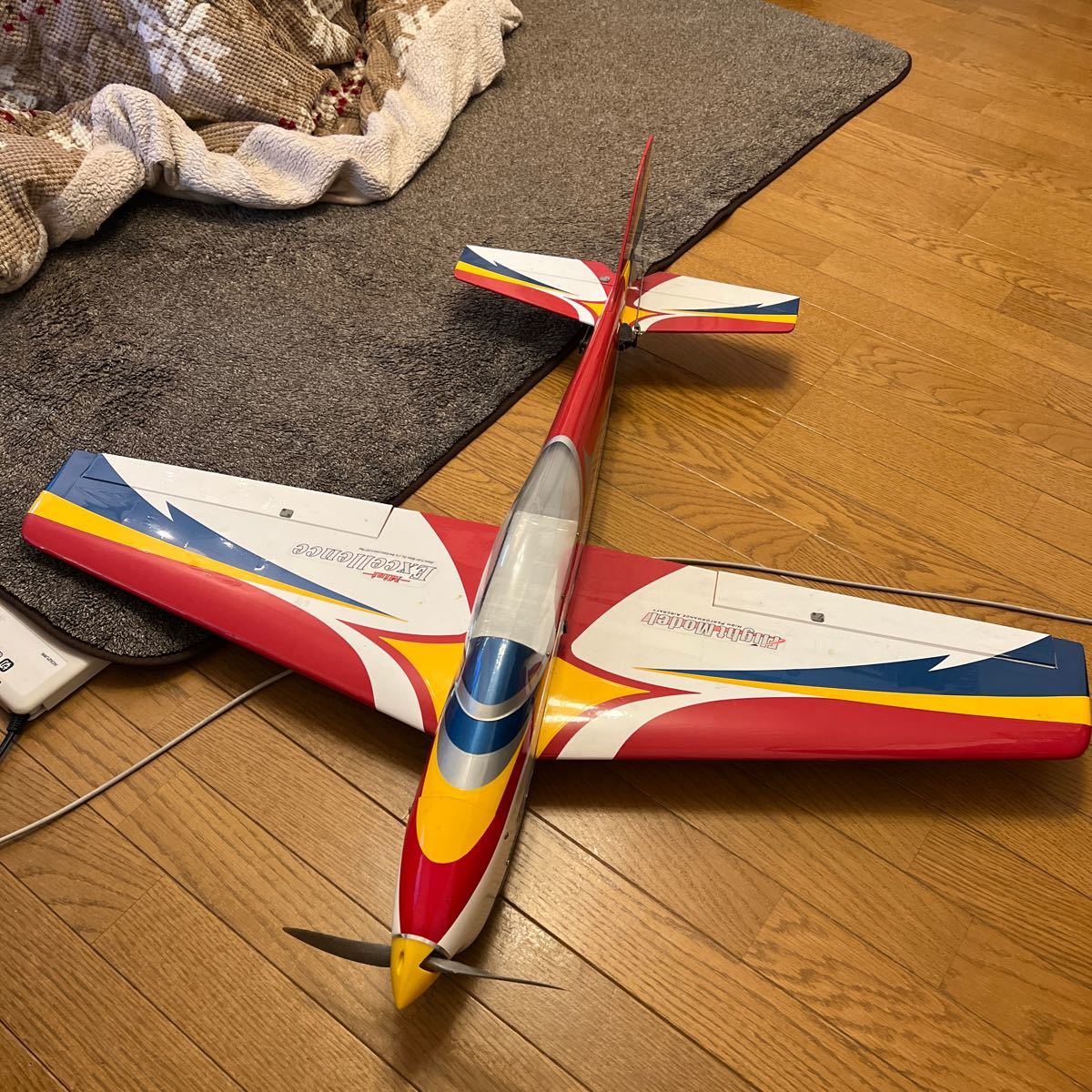 電動ラジコン飛行機　フライトモデル　ミニエクセレント完成品　飛行機未使用　CORONA DS-929MG付き_画像1