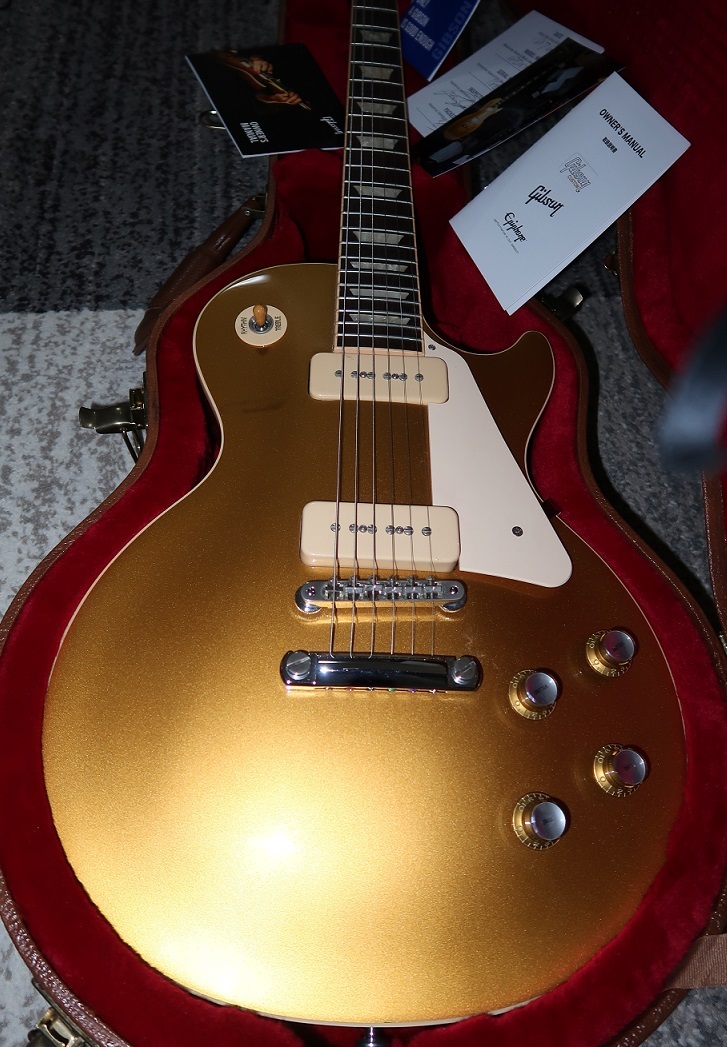 Gibson（ギブソン）Les Paul（レスポール）Deluxe（デラックス）ゴールド 18年製 良質 モディファイあり_画像3