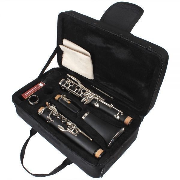 [ free shipping!] clarinet B♭ key tree tube body beginner set Driver case soprano high quality black wind instrumental music [ new goods ][ receipt issue possible ]