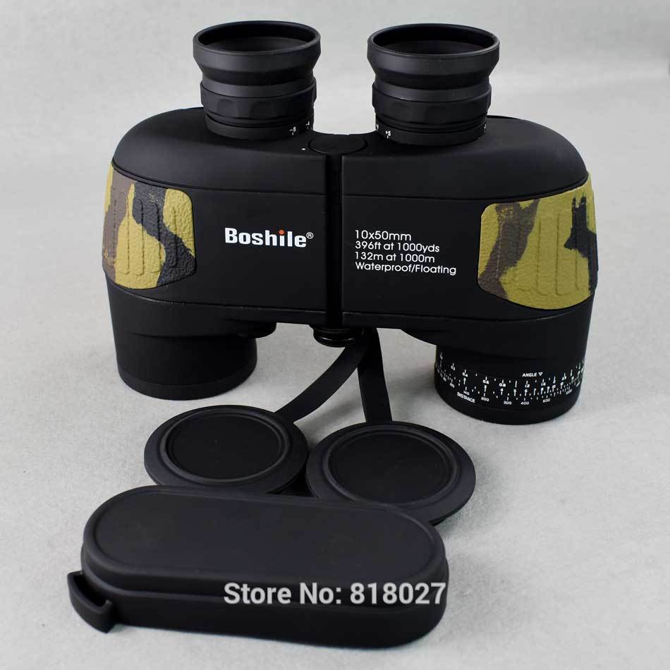 [ free shipping!]Boshile 10X50 binoculars professional army . sea . waterproof telescope HD BAK4 range finder distance color black, camouflage [ new goods ][ receipt issue possible ]