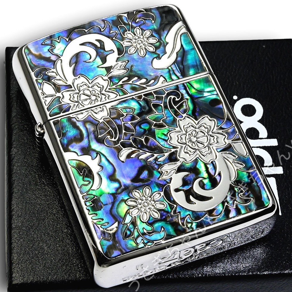 zippo☆アーマー☆両面☆モザイクシェル☆フローラル☆ジッポ ライター_画像4