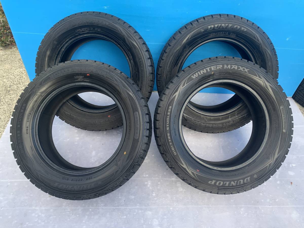 19.DUNLOP WINTER MAXX WM01 195/65R15 91Q 18年 バリ溝!! エスクァイア/カローラ/クラウン/チェイサー/ノア/ヴォクシー/プリウス/セレナ他_画像1