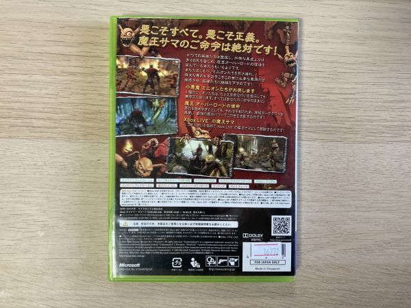 Xbox360 ソフト オーバーロード 魔王サマ 復活ノ時 【管理 16772】【B】_画像3